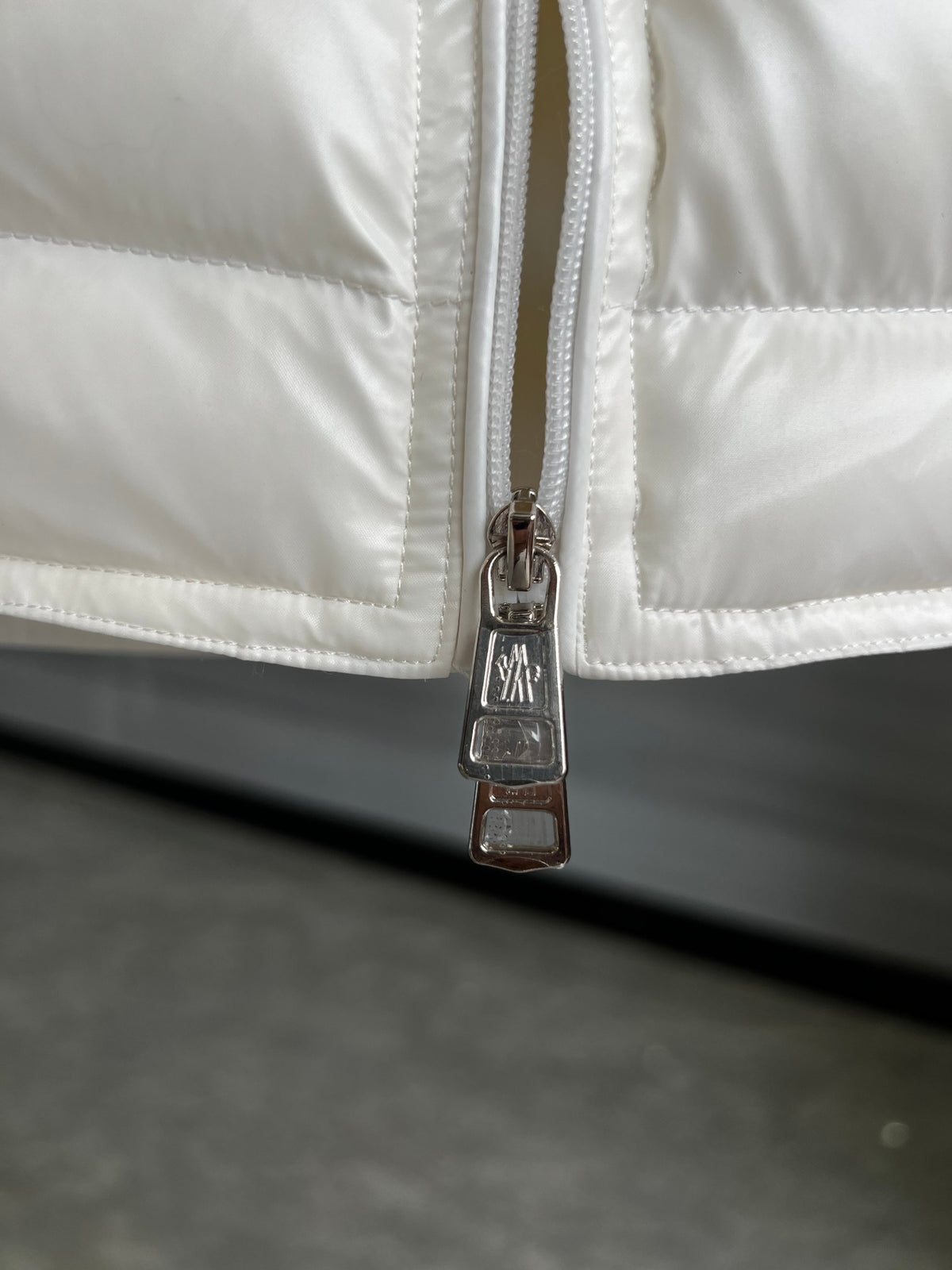 Moncler White Down Vest