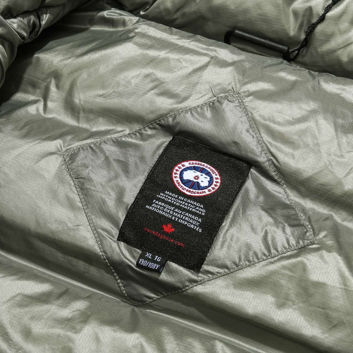 Canada Goose Military Green Down Puffer Jacket