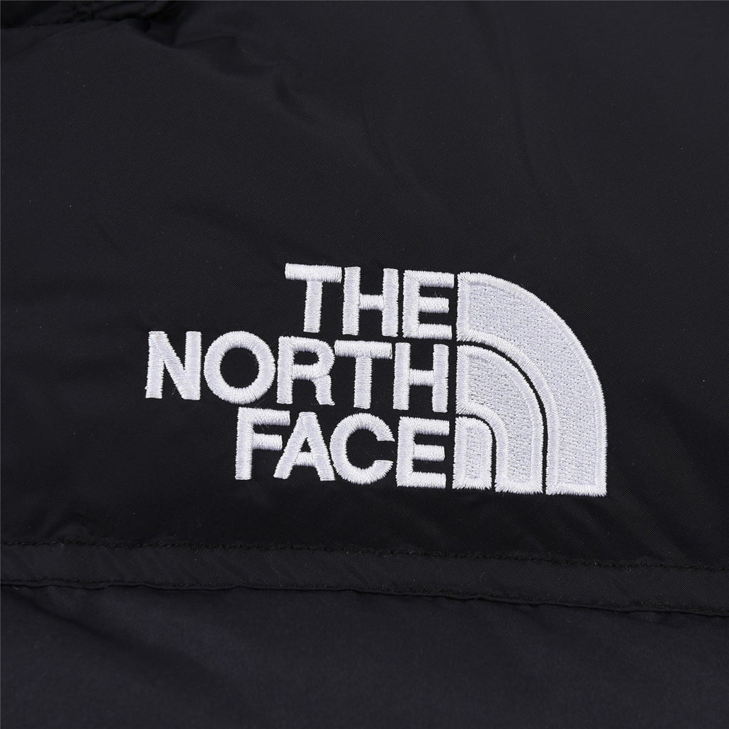The North Face Black White Mountain Print Nuptse 1992 Anniversary Down Jacket