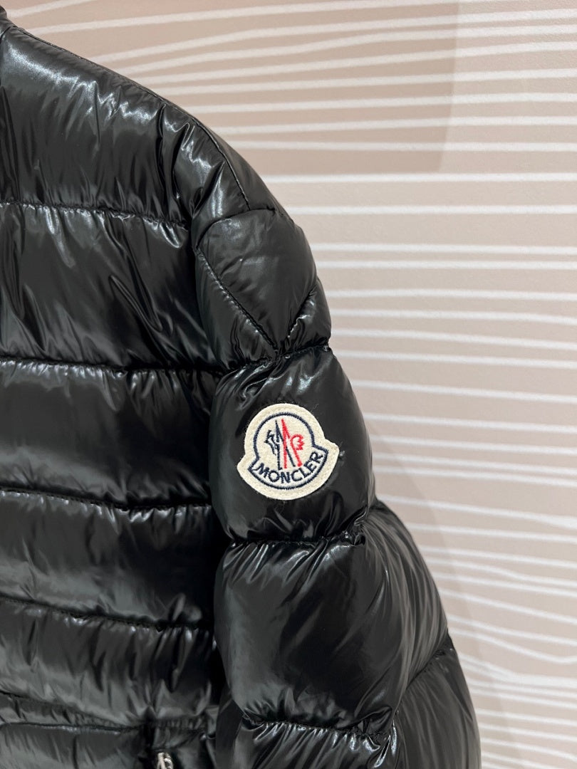 Moncler Black Glossy Slim Down Jacket