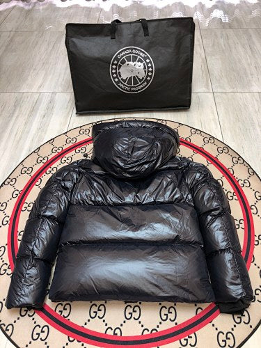 Canada Goose Black Glossy Puffer Jacket