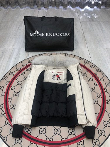 Moose Knuckles Stone 3Q Parka Grey Fur Trim