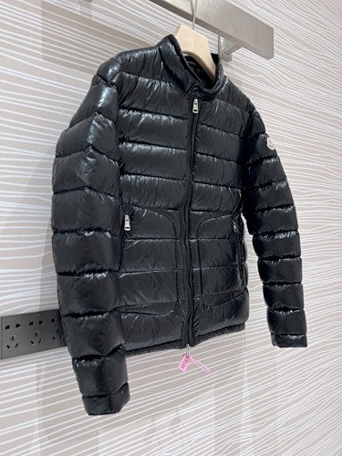 Moncler Black Glossy Slim Down Jacket