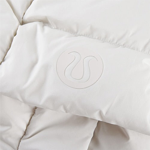 Lululemon White Quilted Down Puffer Jacket