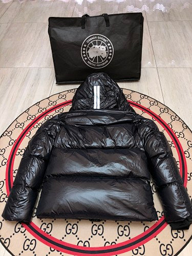 Canada Goose Black Glossy Puffer Jacket