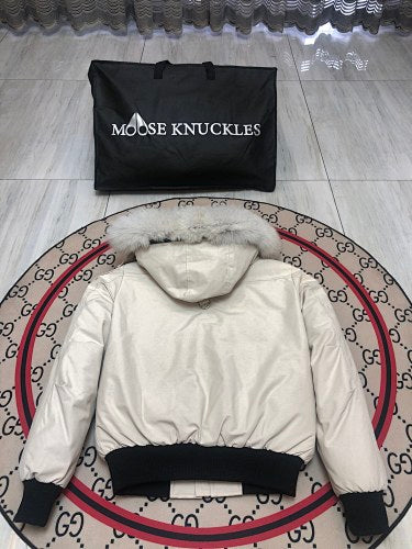 Moose Knuckles Stone 3Q Parka Grey Fur Trim