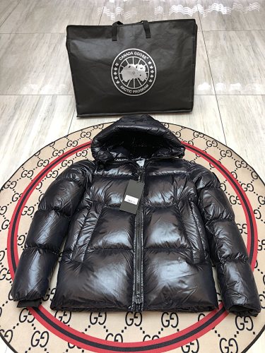 Canada Goose Black Glossy Puffer Jacket