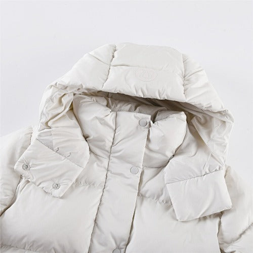 Lululemon White Quilted Down Puffer Jacket