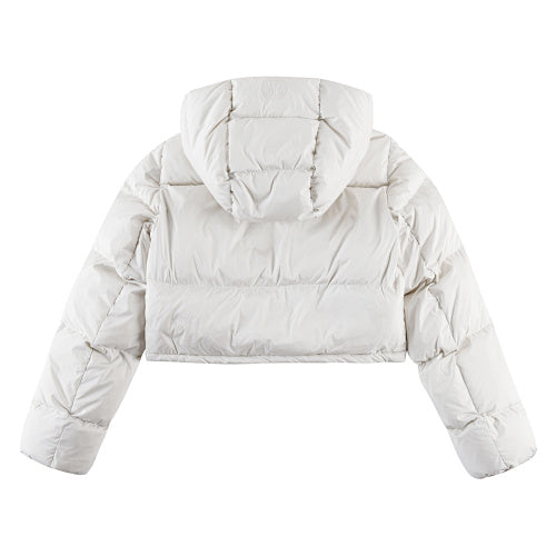Lululemon White Quilted Down Puffer Jacket