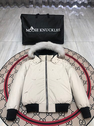 Moose Knuckles Stone 3Q Parka Grey Fur Trim