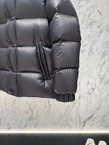 Moncler Black Glossy Oversized Puffer Jacket