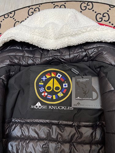 Moose Knuckles White Sherpa Hoodie