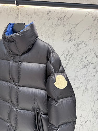 Moncler Black Glossy Oversized Puffer Jacket