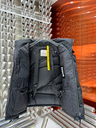 Moncler Navy Matte Hooded Down Puffer Jacket