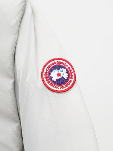 Canada Goose White Matte Short Puffer Jacket
