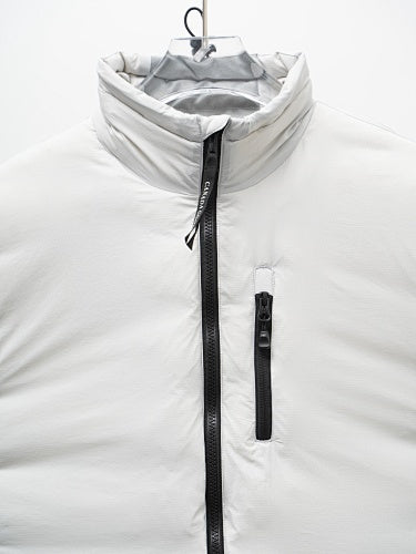 Canada Goose White Matte Short Puffer Jacket