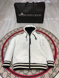 Moose Knuckles White Sherpa Hoodie
