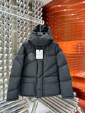 Moncler Navy Matte Hooded Down Puffer Jacket