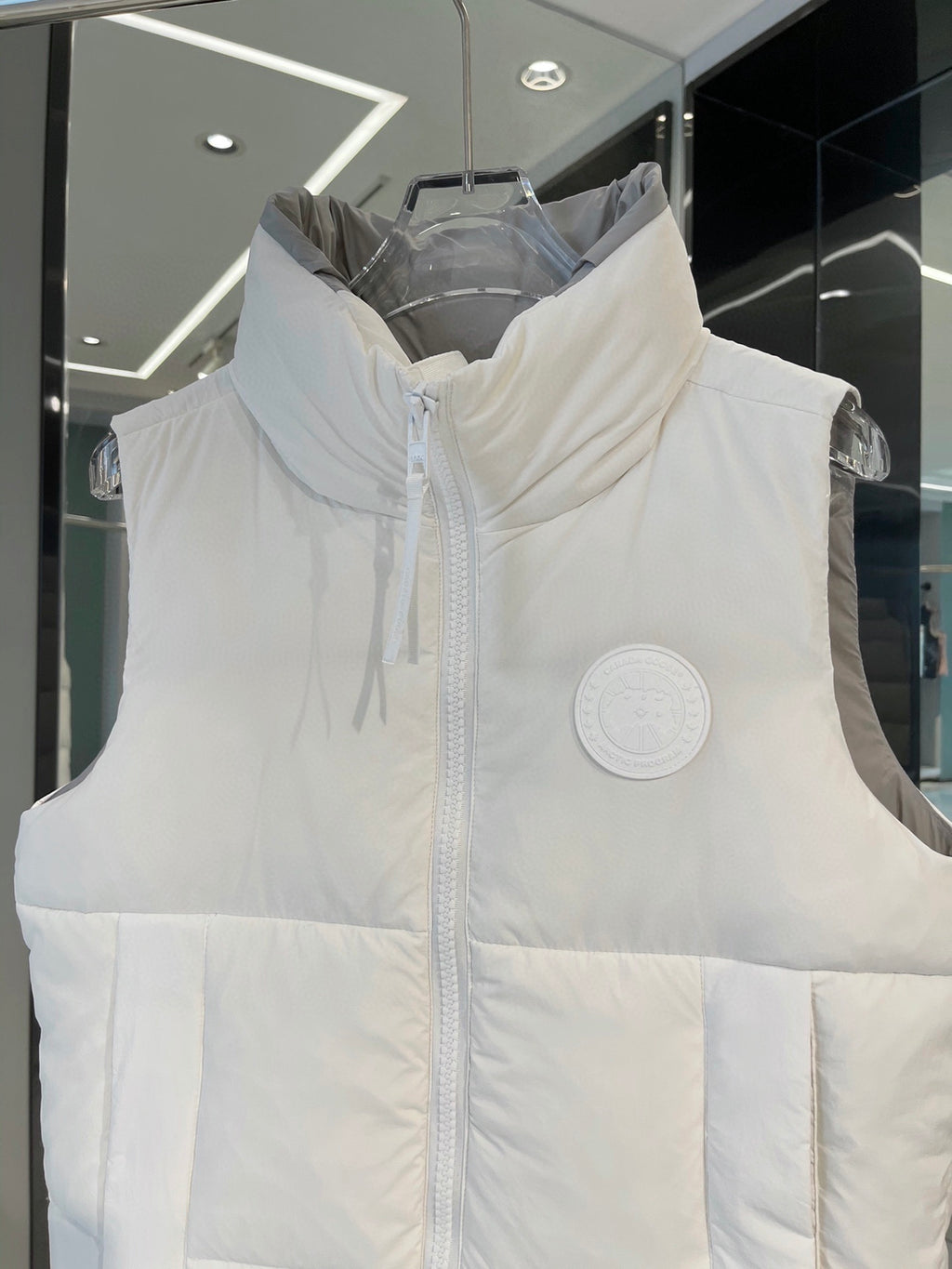 Moncler White Down Vest