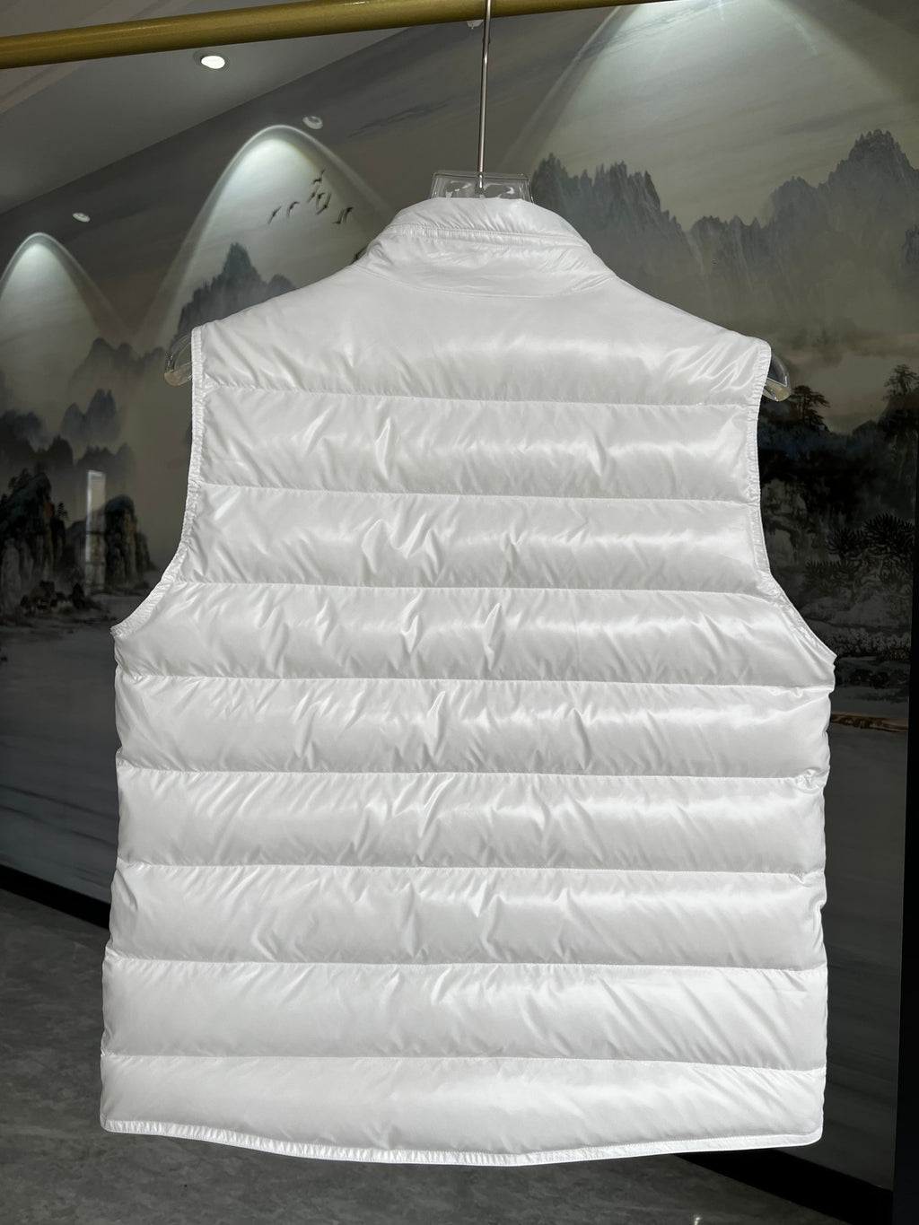Moncler White Down Vest
