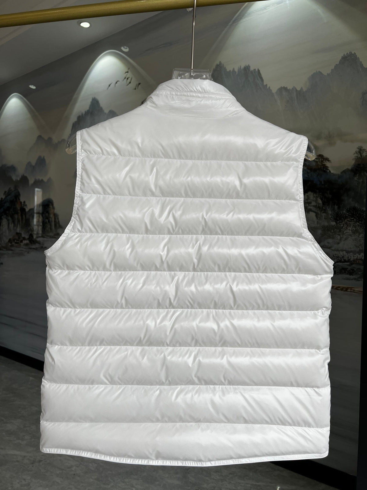 Moncler White Down Vest