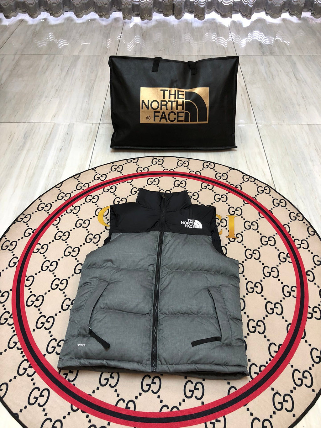 The North Face Grey 700 Down Vest