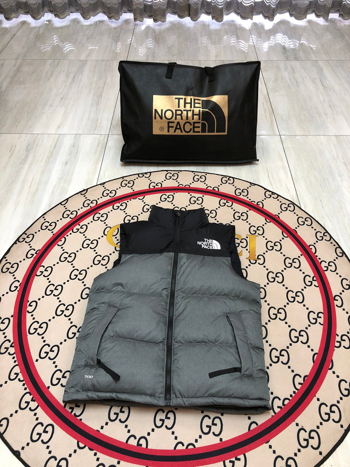 The North Face Grey 700 Down Vest