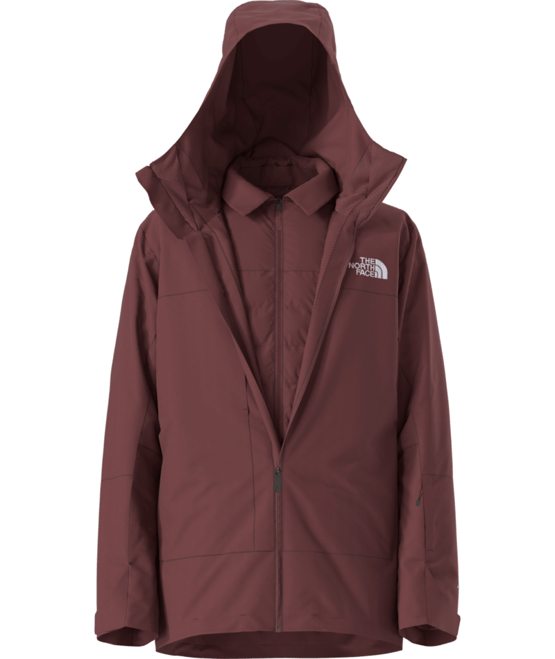 The North Face Burgundy Freedom Triclimate 3-in-1 Hooded Jacket