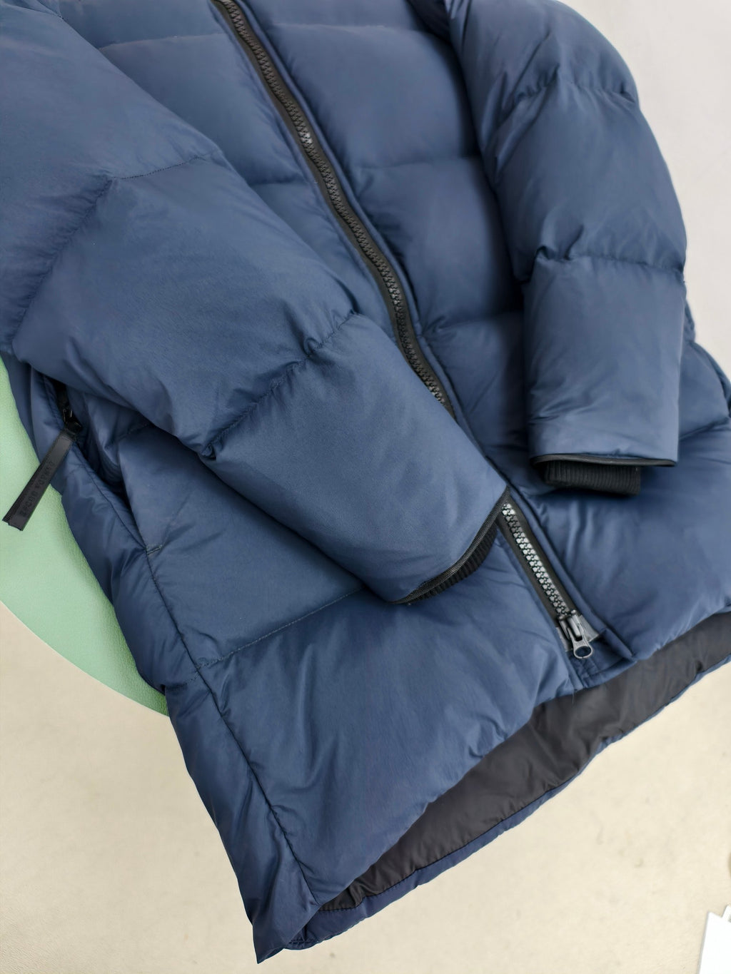 Canada Goose Navy Hooded Quilted Puffer Jacket