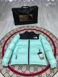 The North Face Mint Nuptse 700-Fill Down Jacket Black Colorblock
