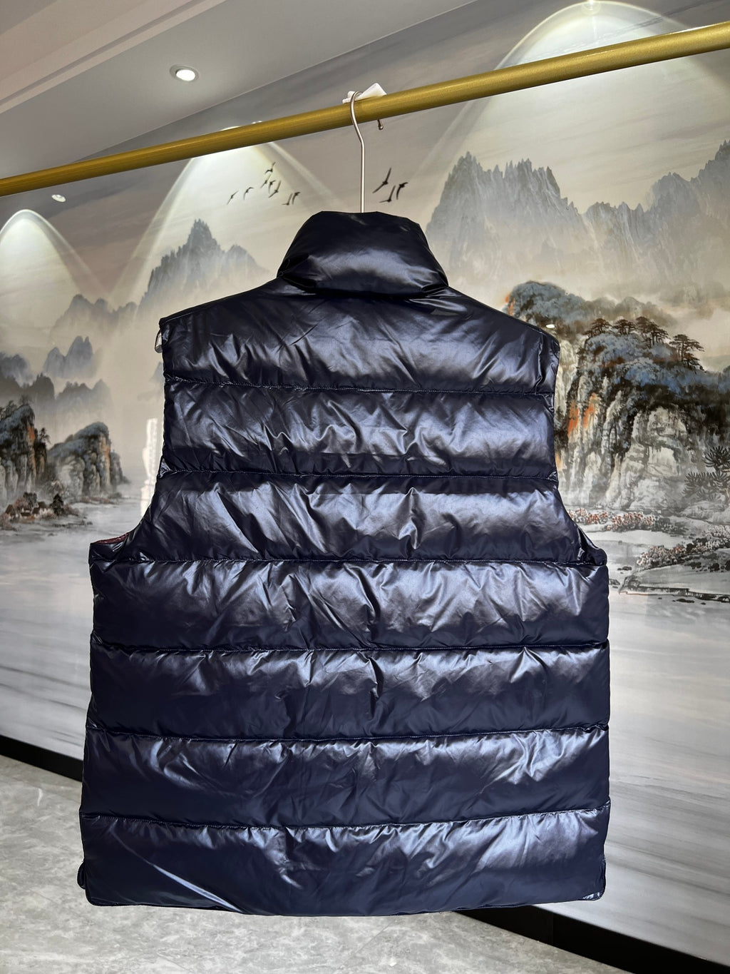 Moncler Navy Down Vest