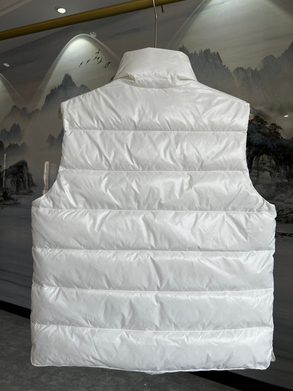 Moncler White Down Vest