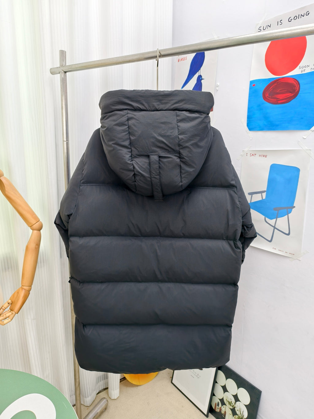 Canada Goose Black Matte Oversized Hooded Puffer Jacket
