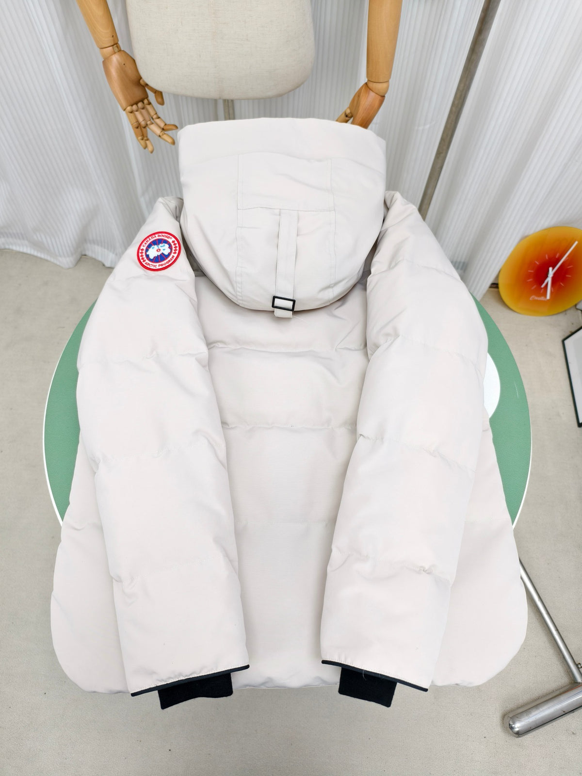 Canada Goose White Oversized Expedition Puffer Jacket