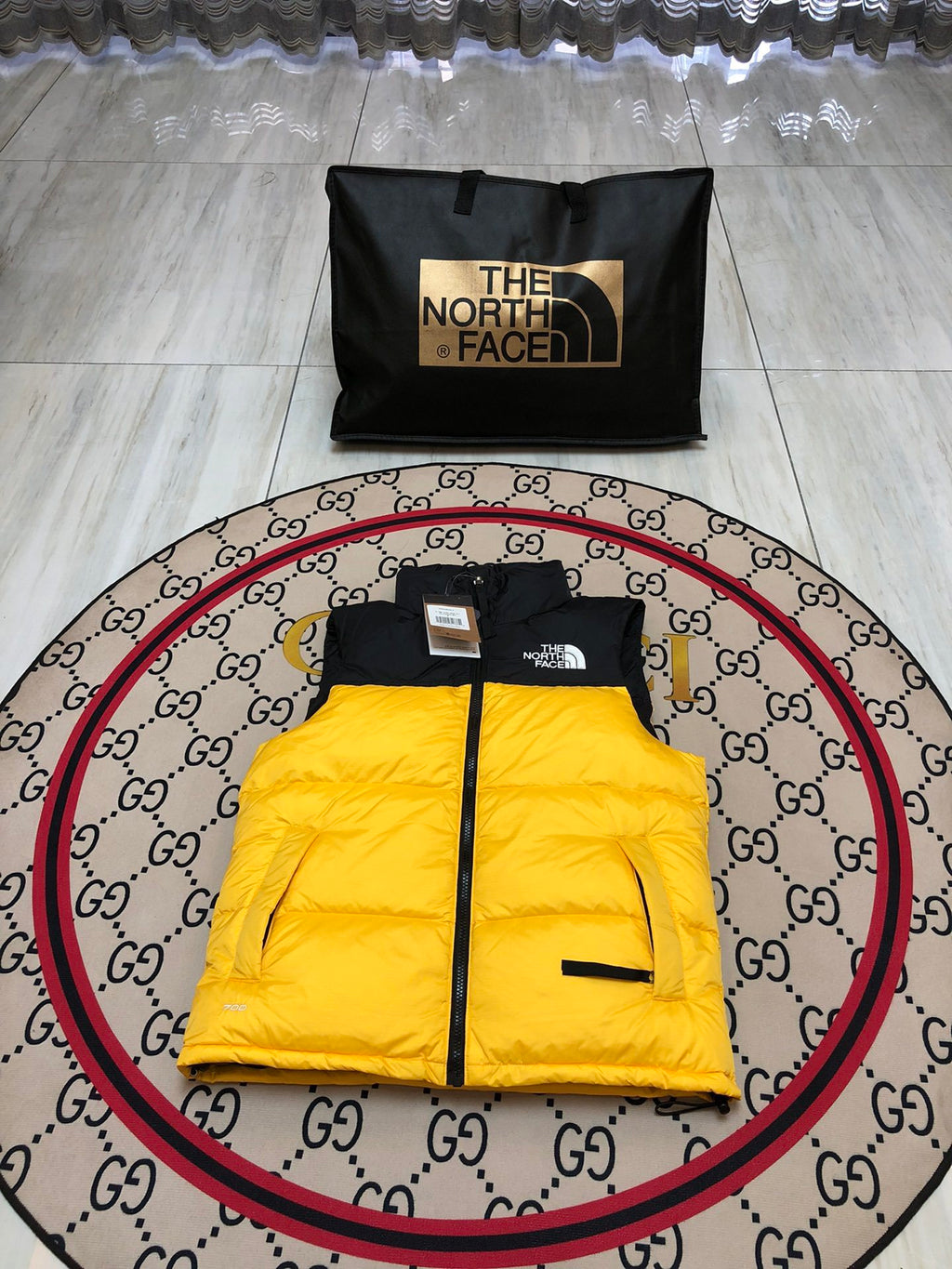 The North Face Yellow 700 Down Vest