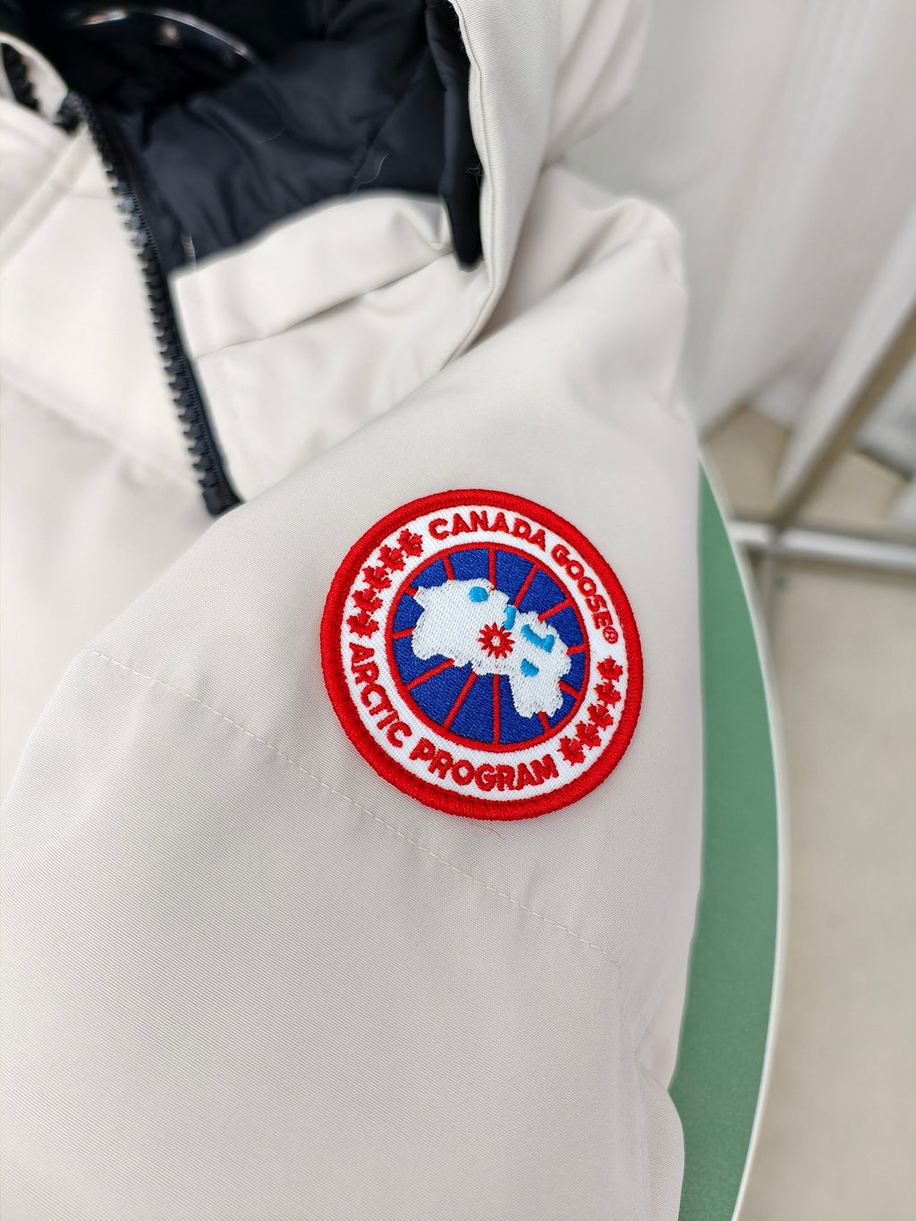 Canada Goose White Oversized Expedition Puffer Jacket
