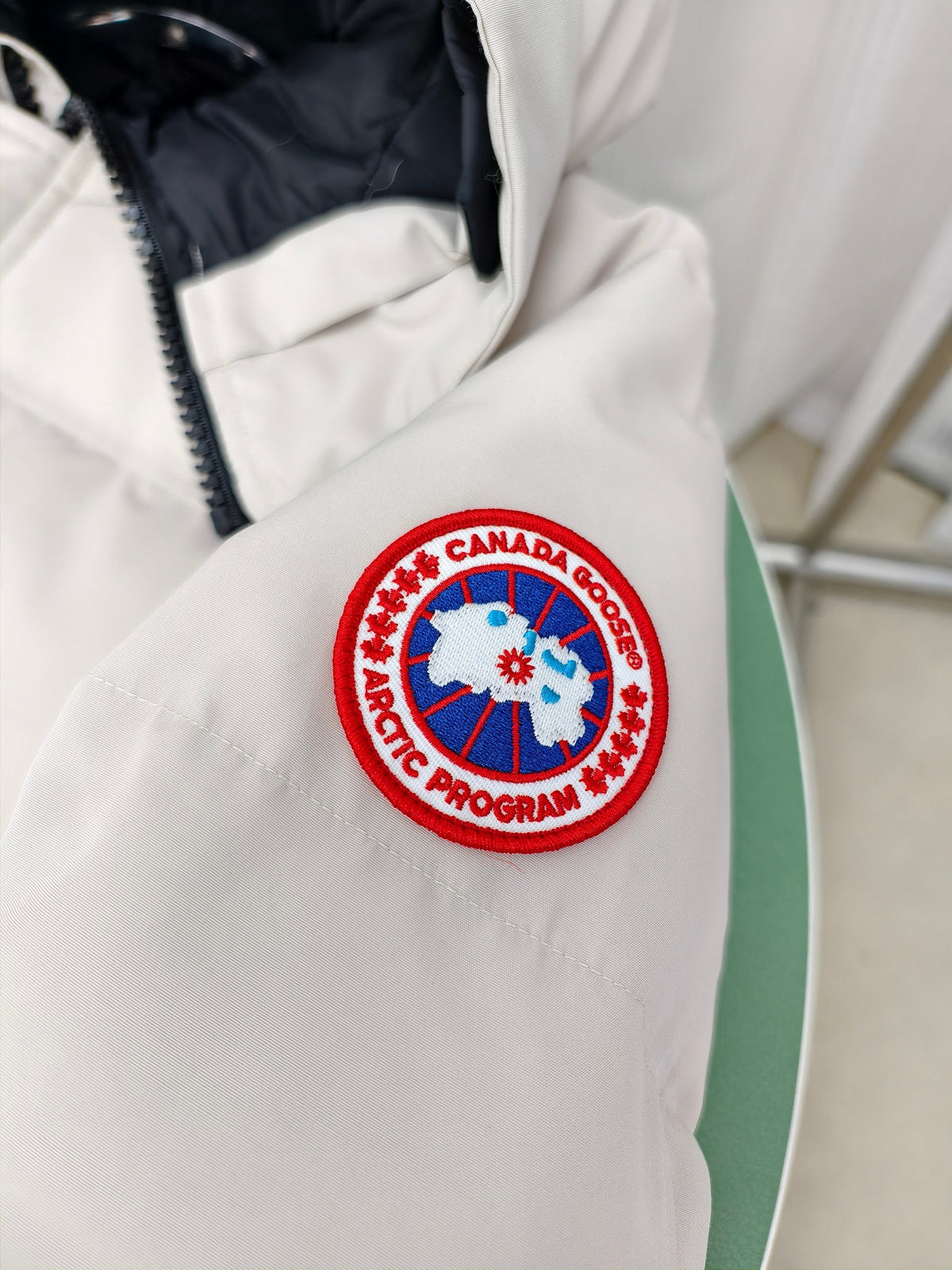Canada Goose White Oversized Expedition Puffer Jacket