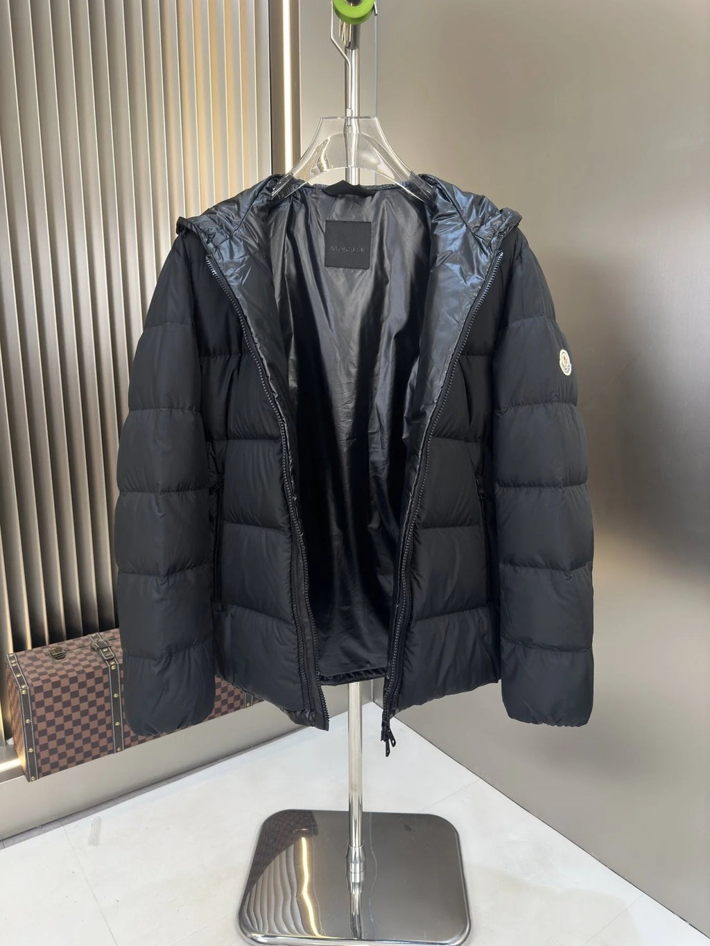 Moncler Black Collarless Down Inner Jacket