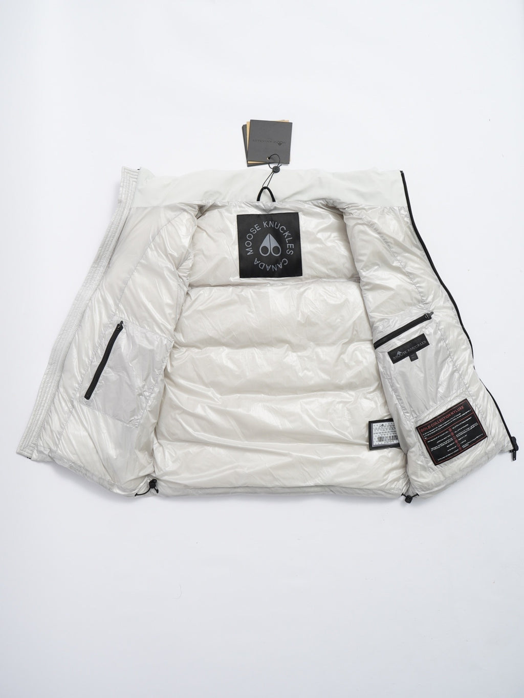 Moose Knuckles White Down Vest