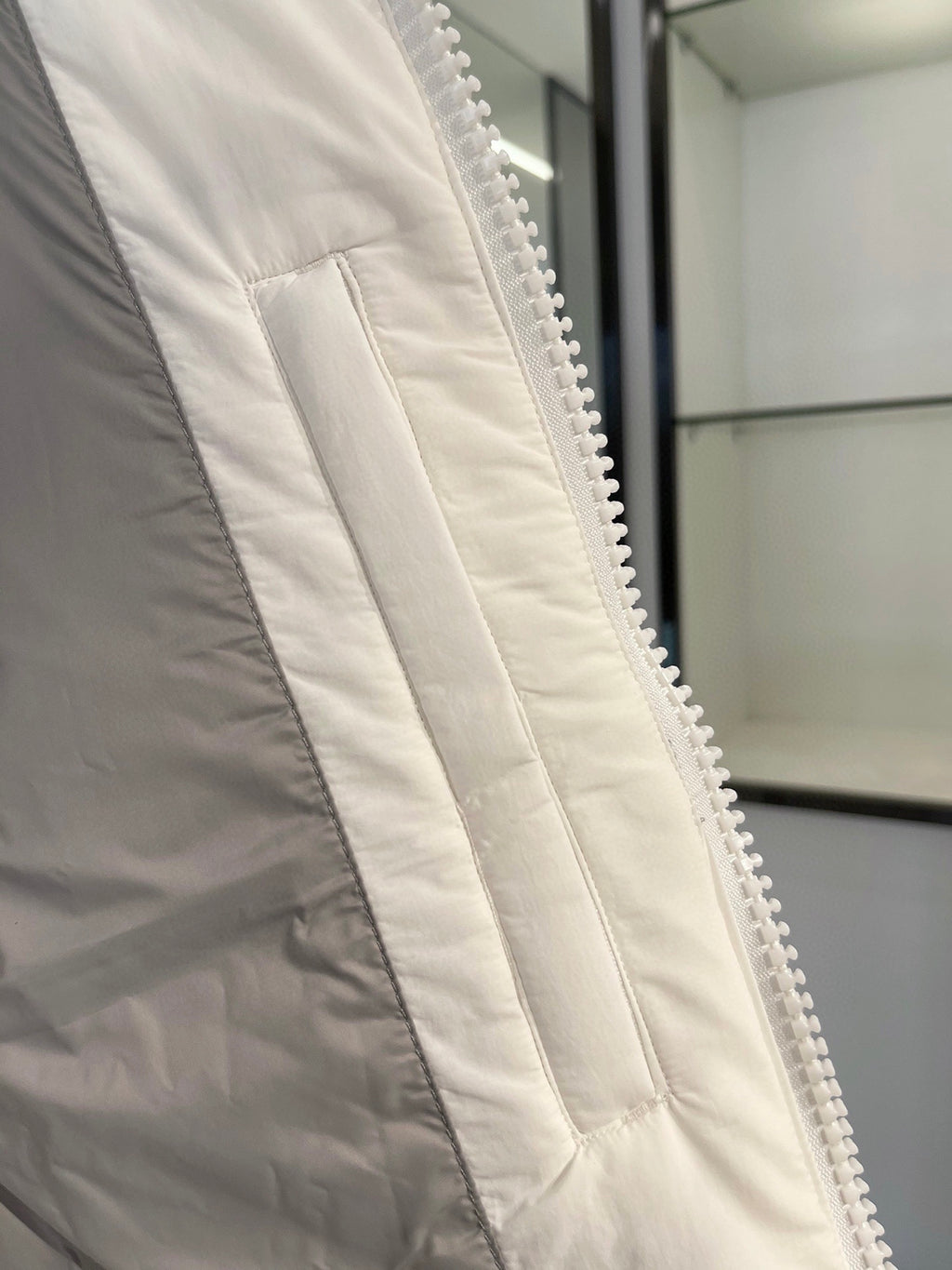 Moncler White Down Vest