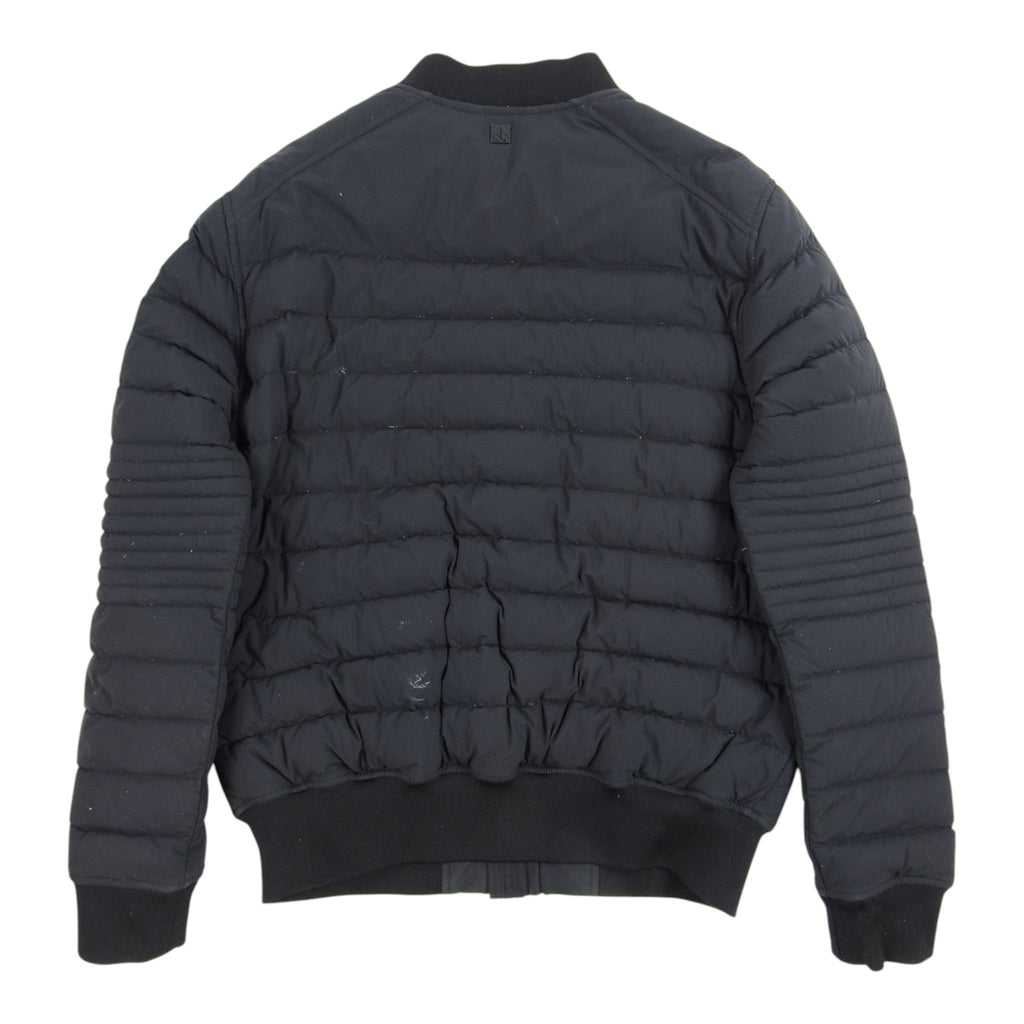 Moncler Navy Quilted Bomber Down Jacket