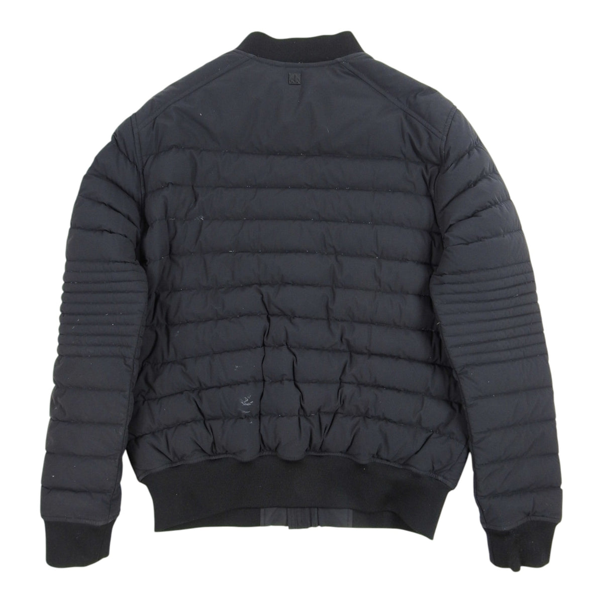 Moncler Navy Quilted Bomber Down Jacket