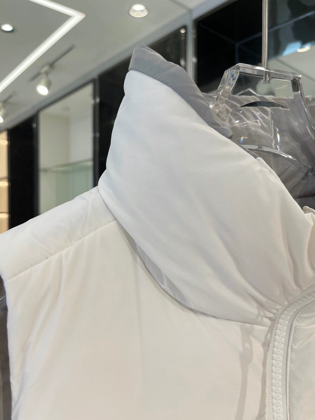 Moncler White Down Vest