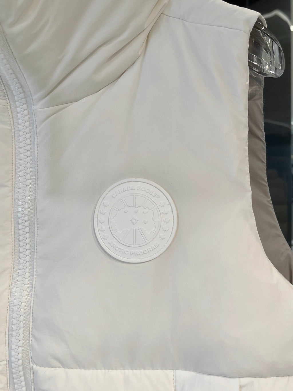Moncler White Down Vest
