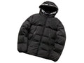 Moncler Black Matte Logo Hood Down Puffer Jacket