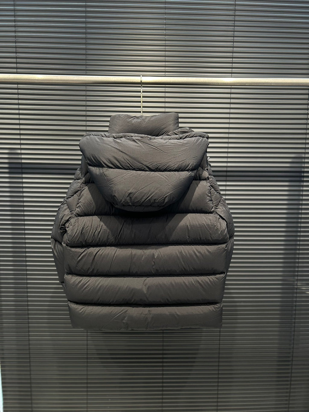 Moncler Black Double-Breasted Quilted Down Coat
