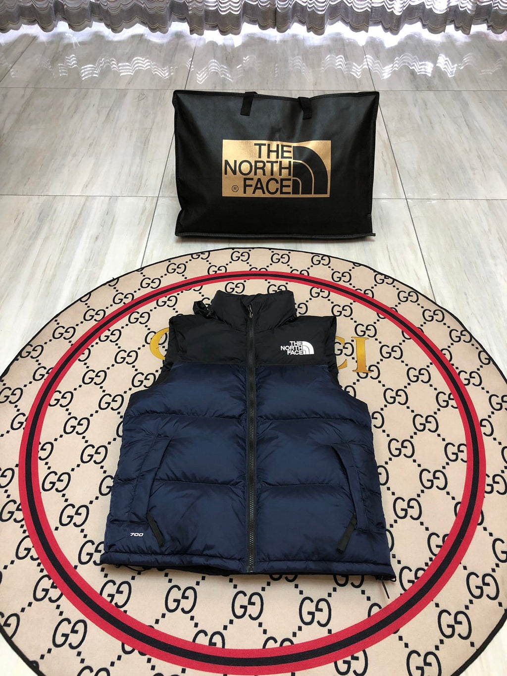 The North Face Navy 700 Down Vest