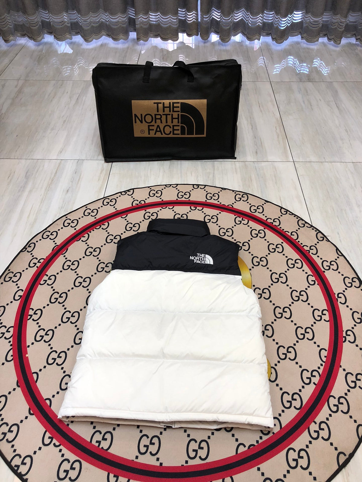 The North Face White 700 Down Vest