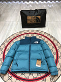 The North Face Teal Nuptse 700-Fill Hooded Down Jacket
