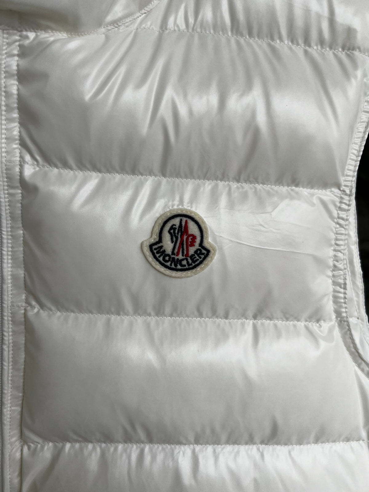 Moncler White Down Vest